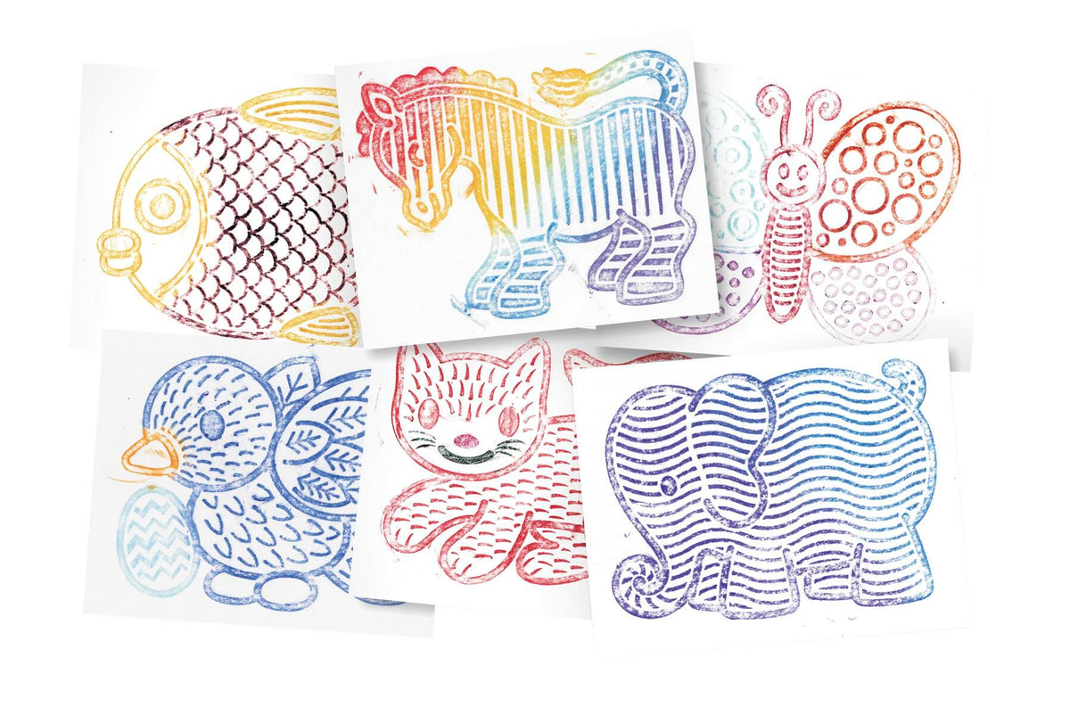 RUBBING PLATES JUNIOR SET OF 6