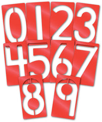 STENCILS BIG NUMBER 0 THROUGH 9 SET OF 10