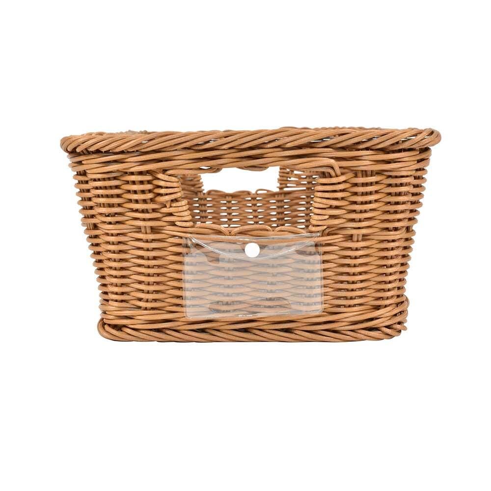 SCHOOL SMART - WICKER BASKET SYNTHETIC - MEDIUM - 16 L X 11 W X 6 H INCHES
