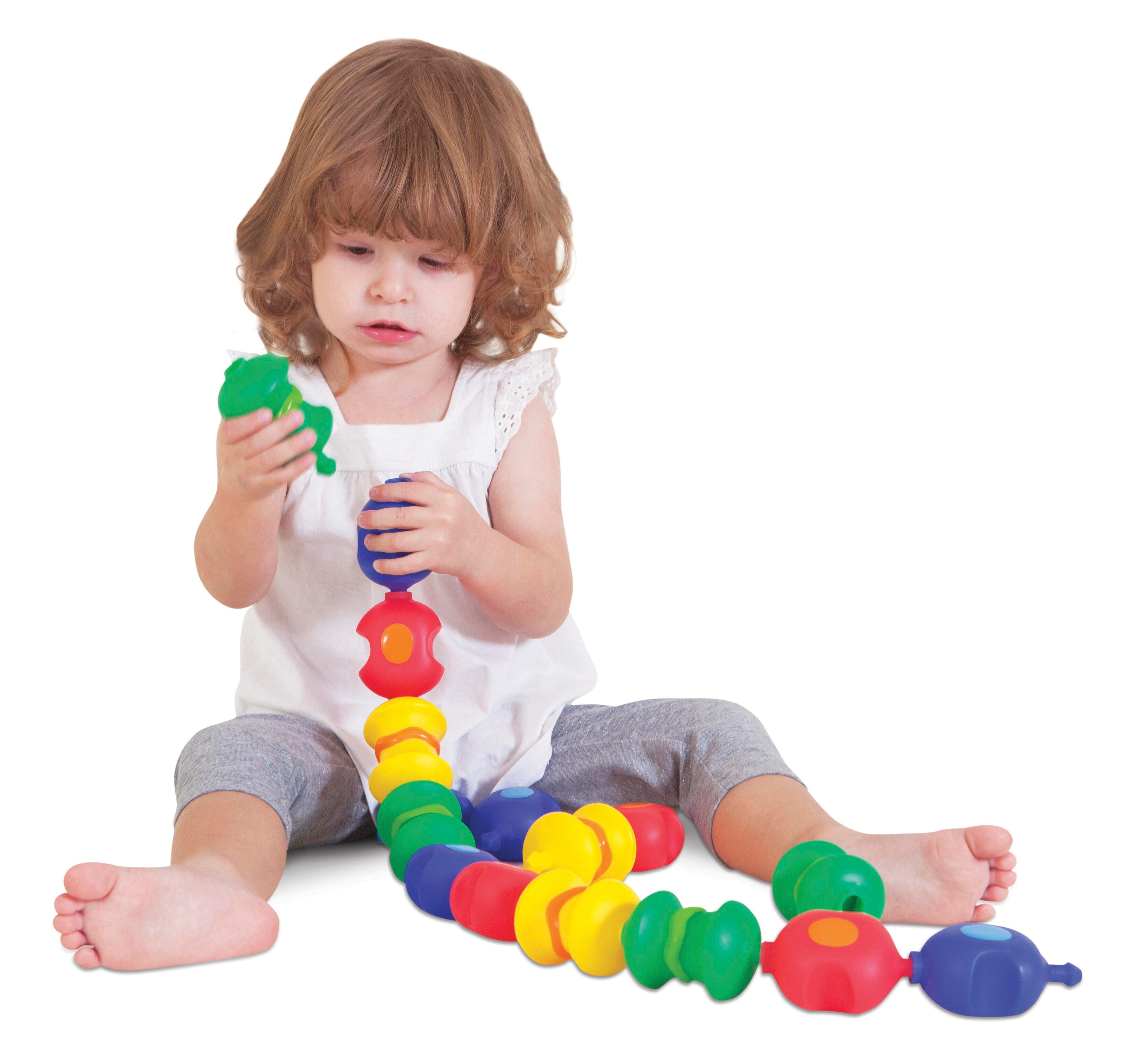 TODDLER MANIP SNAP BEADS WITH JAR SET OF 16