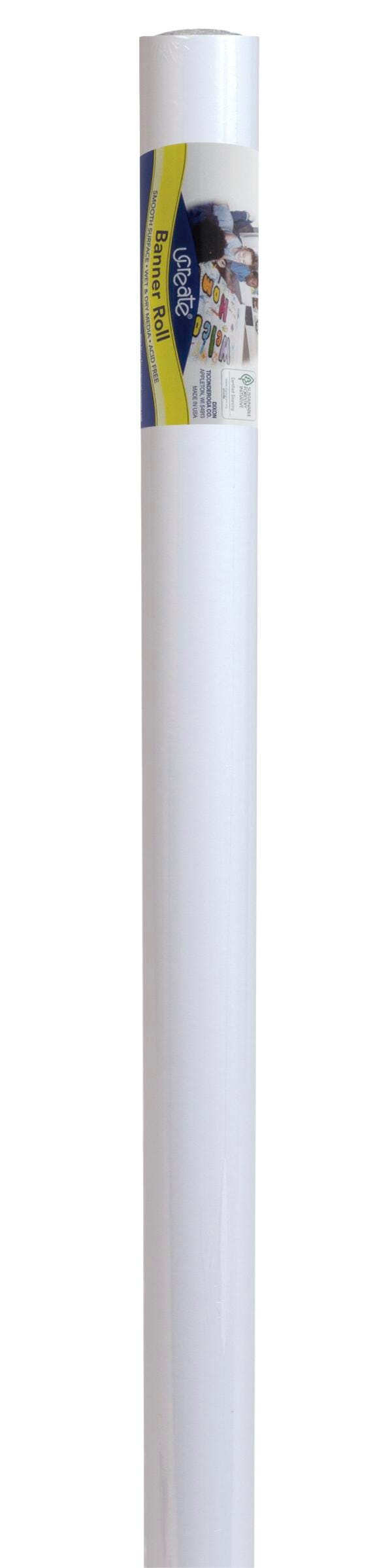PAPER ROLL BANNER PAPER 36 IN X 75 FT WHITE