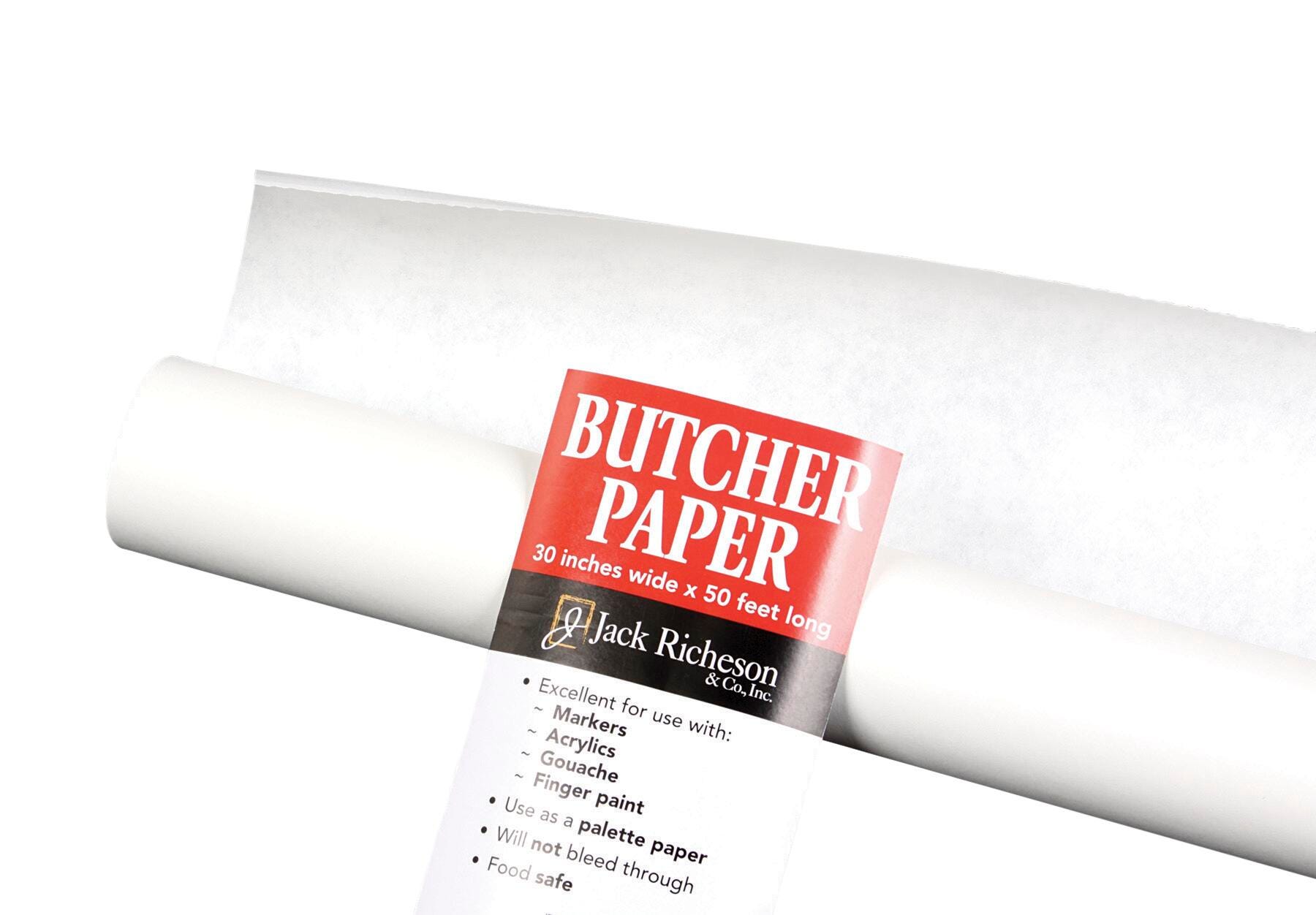 PAPER ROLL BUTCHER 30 IN X 50 FT WHITE