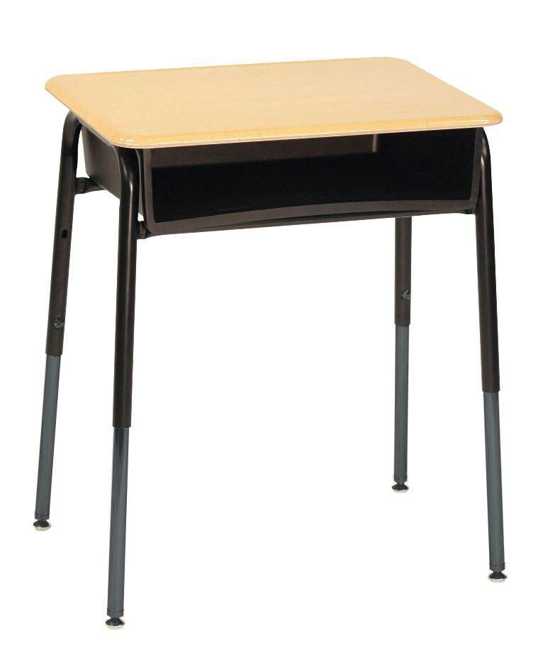 DESK - CLASSROOM SELECT - ROYAL SEATING 1600 OPEN FRONT DESK - 20 X 26 IN A+ - HARD PLASTIC - SPECIFY TOP COLOR - NONE - PLASTIC BOOKBOX