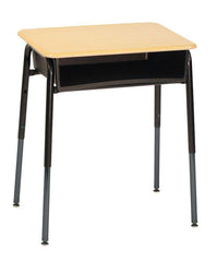DESK - CLASSROOM SELECT - ROYAL SEATING 1600 OPEN FRONT DESK - 18 X 24 IN - HARD PLASTIC - SPECIFY TOP COLOR - NONE - PLASTIC BOOKBOX