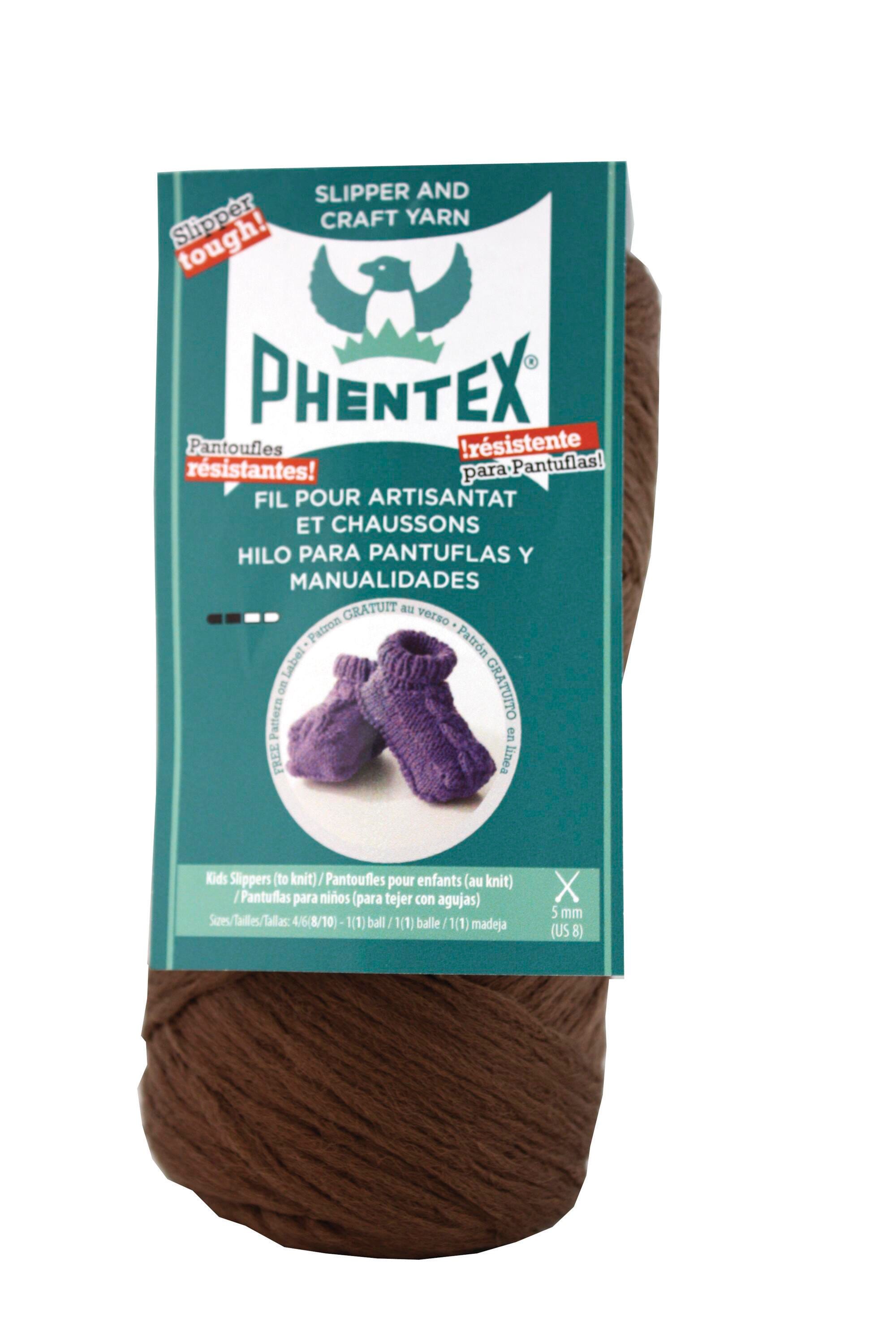 YARN PHENTEX 3 OZ BROWN