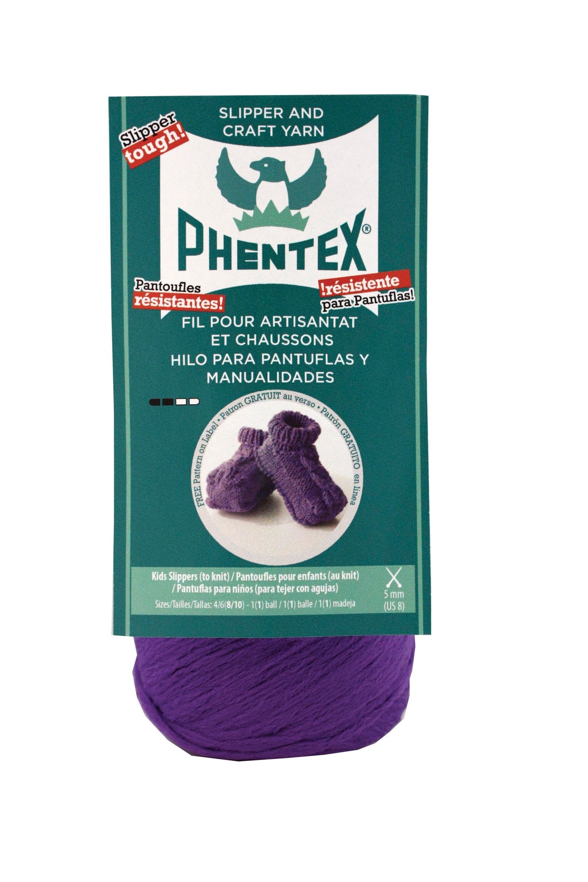 YARN PHENTEX 3 OZ CALYPSO PURPLE