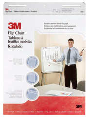PAPER FLIP CHART 3M 25X30 UNRULED WHITE 40 SHTS PK OF 2
