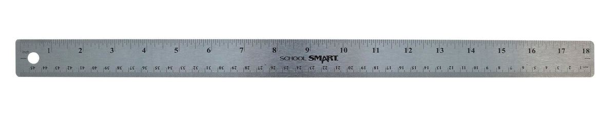 RULER 18 INCH - STAINLESS STEEL - SCHOOL SMART