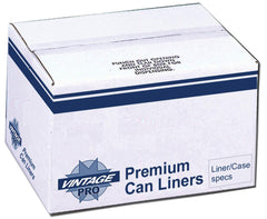 TRASH BAGS PREMIUM - 60 GAL - BLACK - CASE OF 100