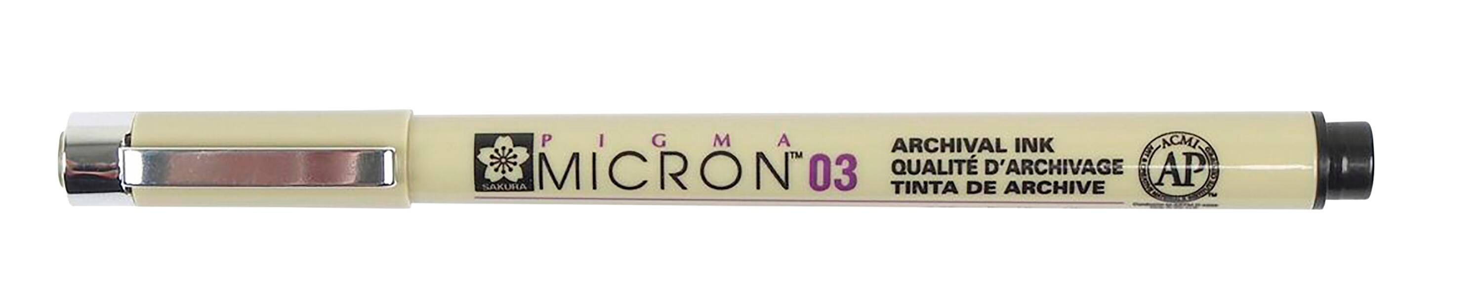 PENS PIGMA MICRON 03/.35MM BLACK PACK OF 12