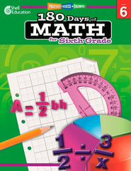 WORKBOOK 180 DAYS OF MATH GR 6