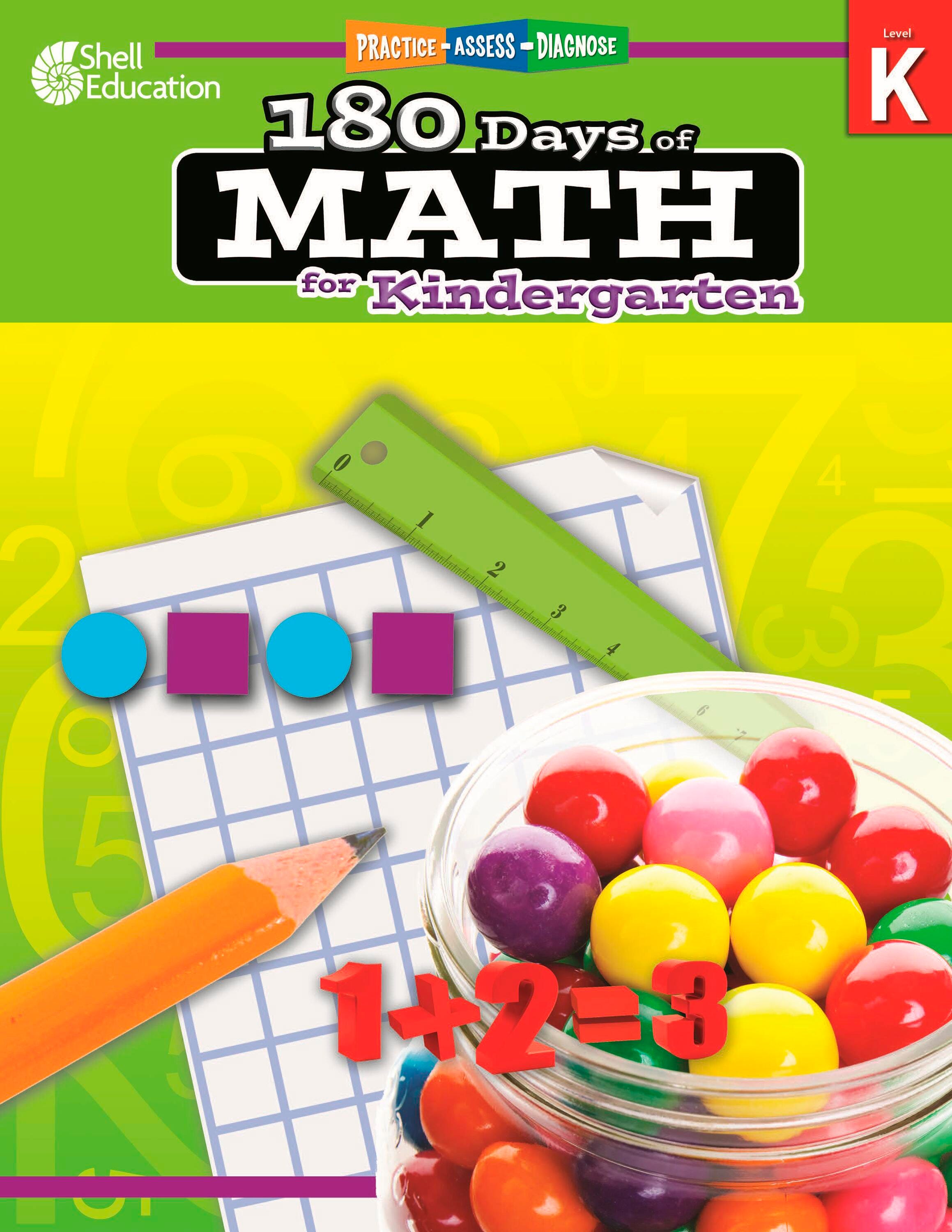 WORKBOOK 180 DAYS OF MATH GR K