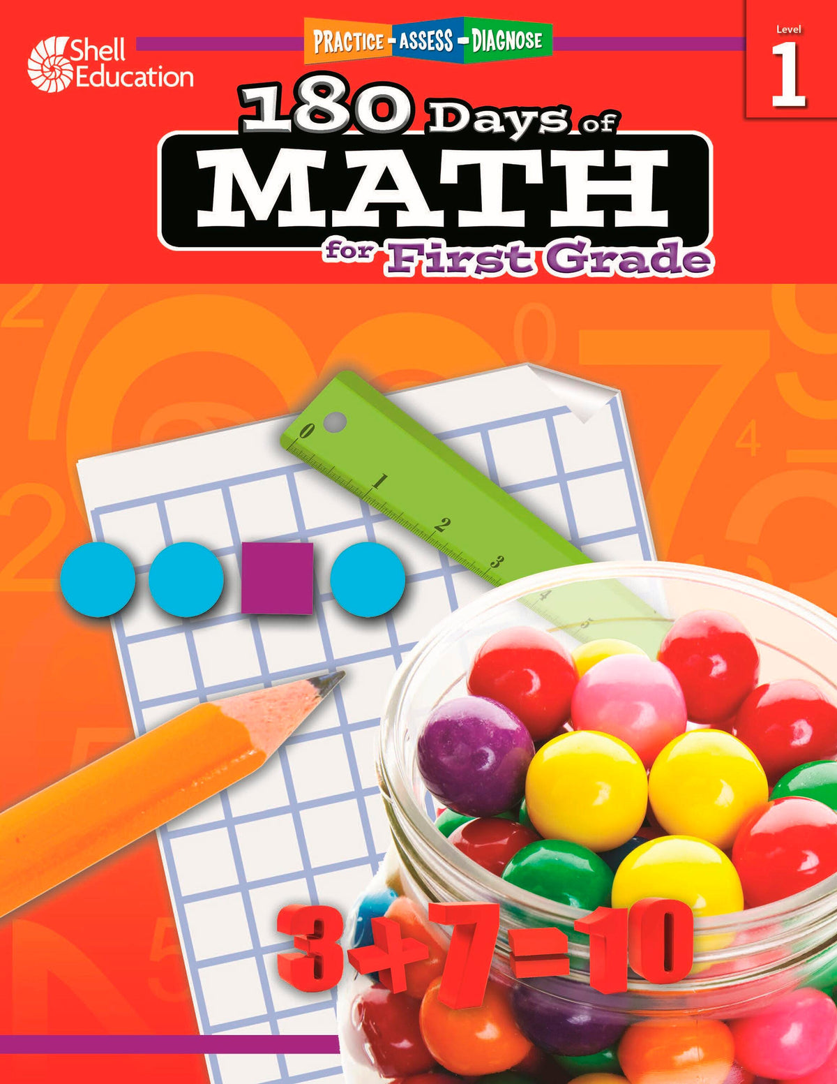 WORKBOOK 180 DAYS OF MATH GR 1