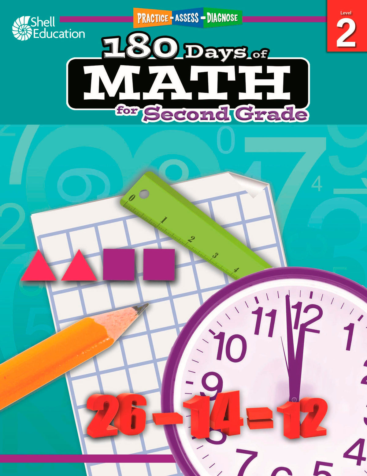 WORKBOOK 180 DAYS OF MATH GR 2