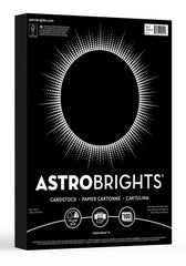 PAPER ASTROBRIGHTS 8.5X11 BLACK 65 LB PACK OF 100
