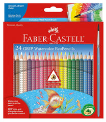PENCILS WTRCLR FABER-CASTELL ECO GRIP ASST COLORS SET OF 24
