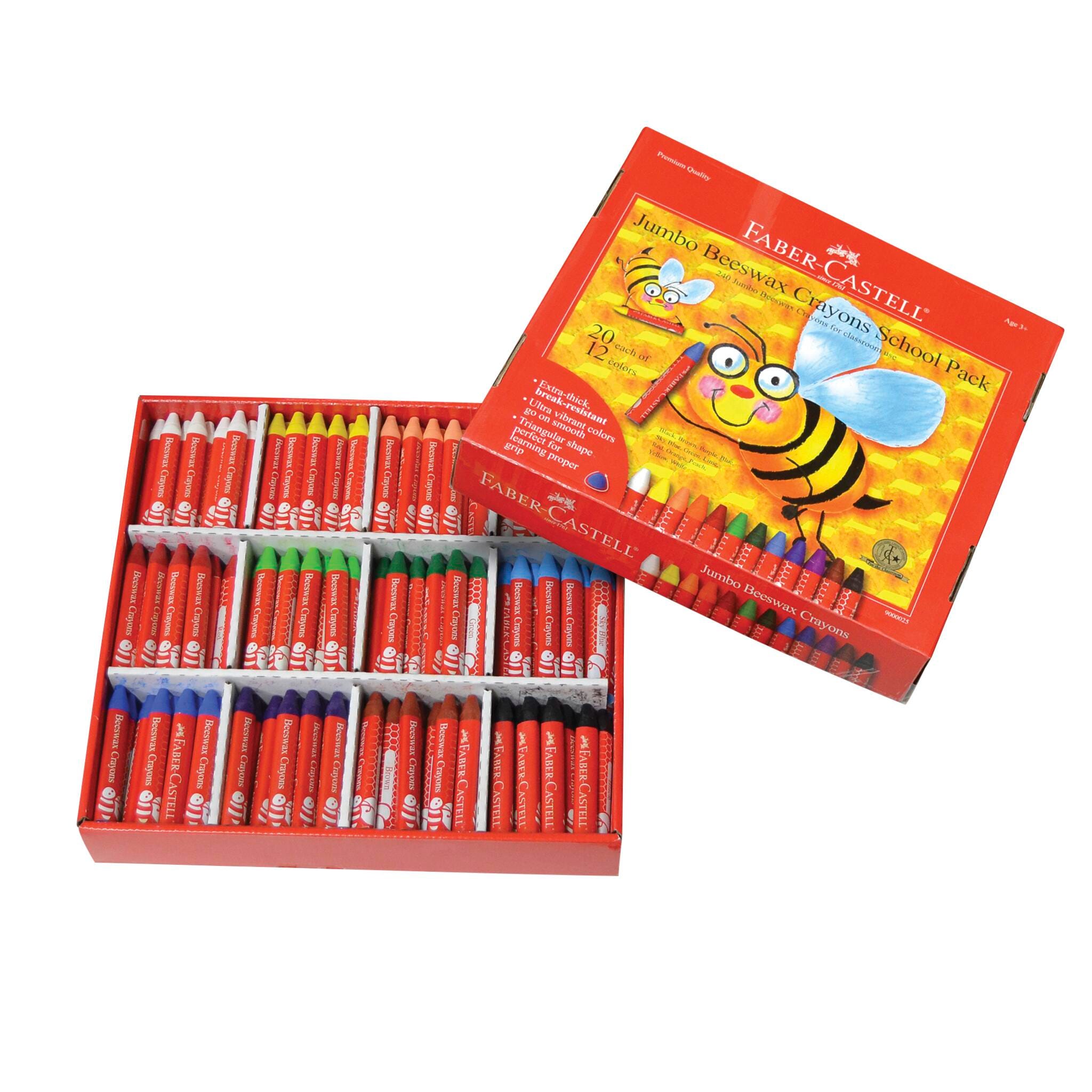 CRAYONS BEESWAX FABER-CASTELL ASST COLORS SET OF 240