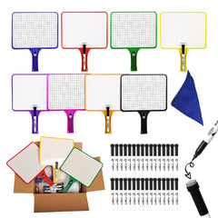 DRY ERASE RECTANGULAR TWO SIDED GRAPH BLANK CLASS SET OF 32