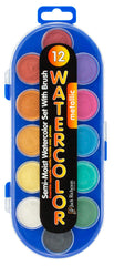 PAINT WATERCOLOR SEMI MOIST RICHESON 12 COLOR PEARLESCENT
