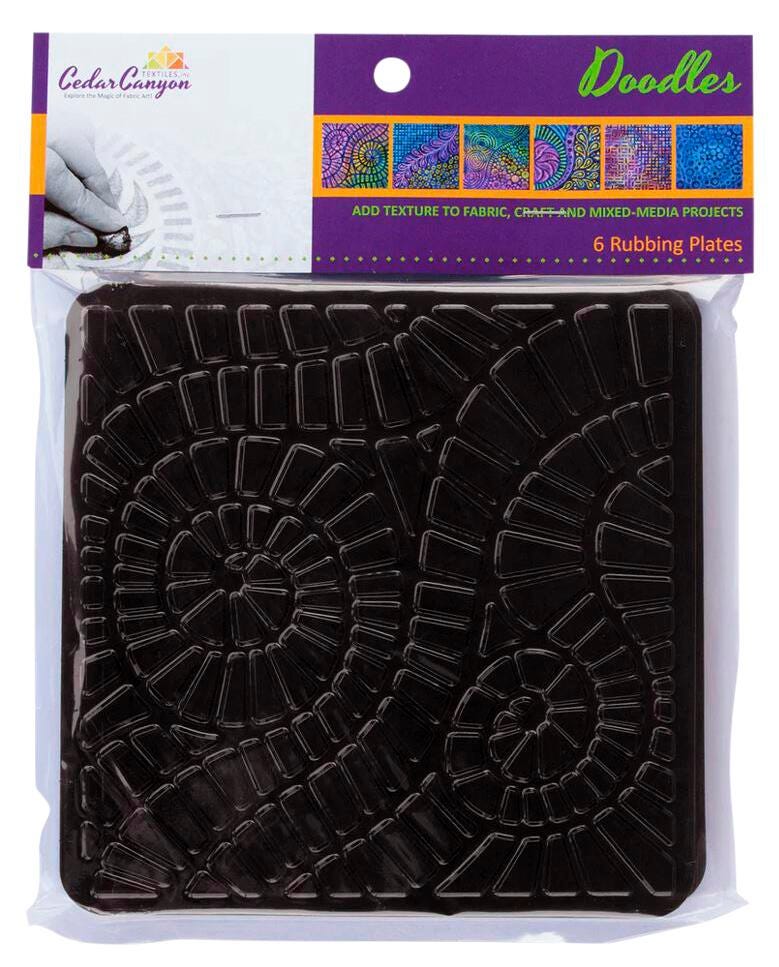 RUBBING PLATES DOODLES SET OF 6
