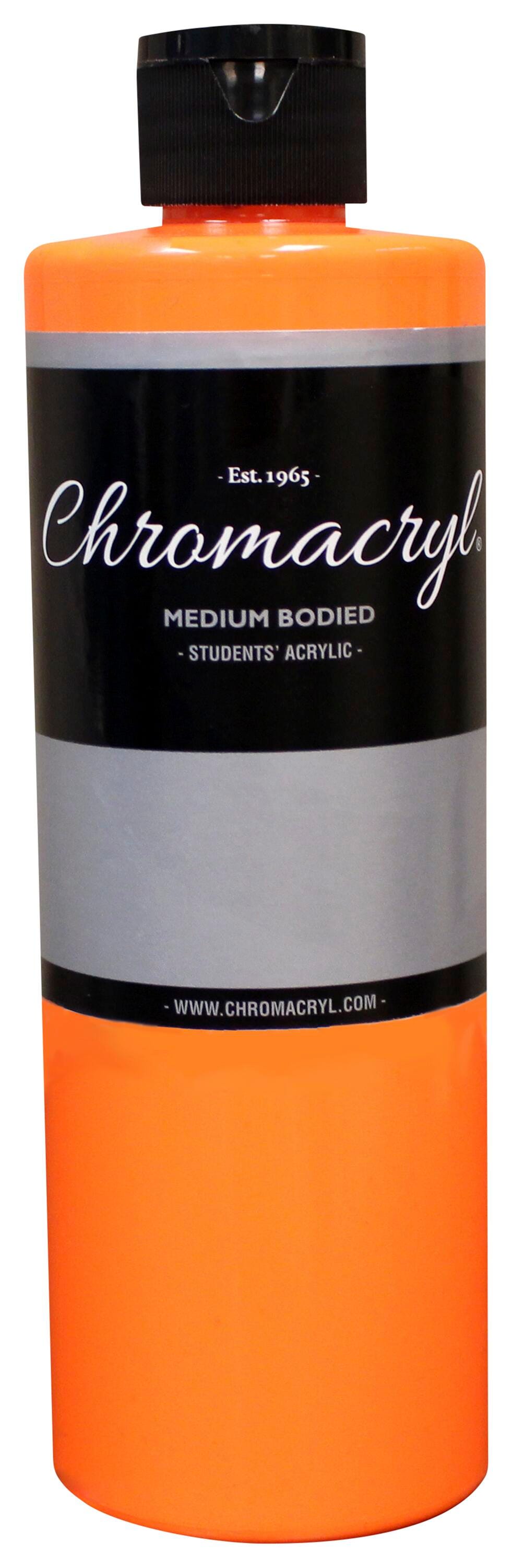 PAINT ACRYLIC STUDENTS CHROMACRYL NEON ORANGE PINT