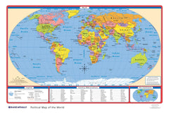 MAP POLITICAL US /WORLD PACK OF 30