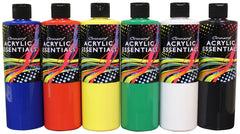 PAINT ACRYLIC CHROMACRYL ESSENTIALS PINT ASST PRIMARY SET OF 6