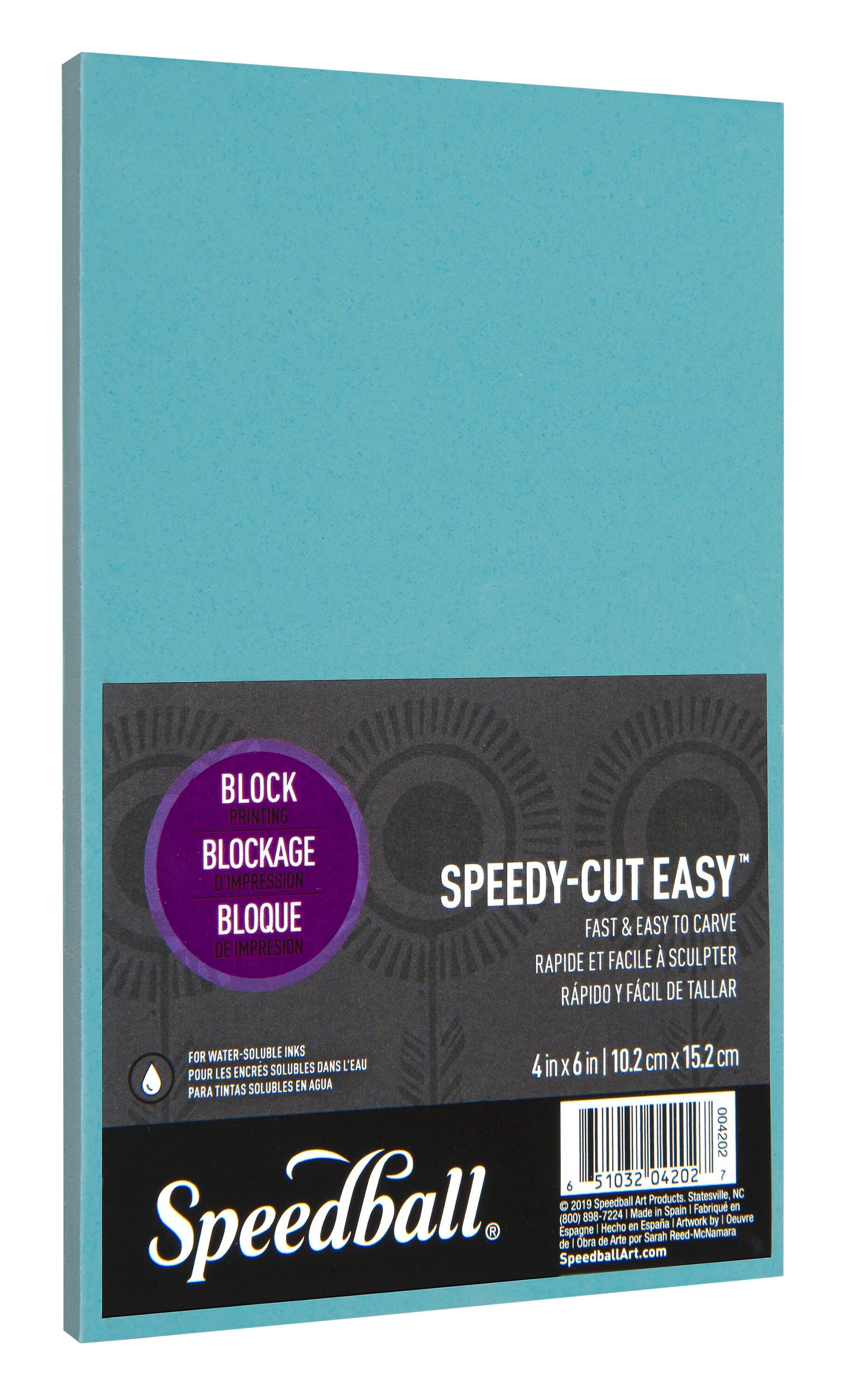 PRINTING BLOCK SPEEDY-CUT 4X6 INCH BLUE EACH