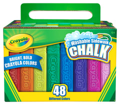 CHALK WASHABLE SIDEWALK CRAYOLA SET OF 48