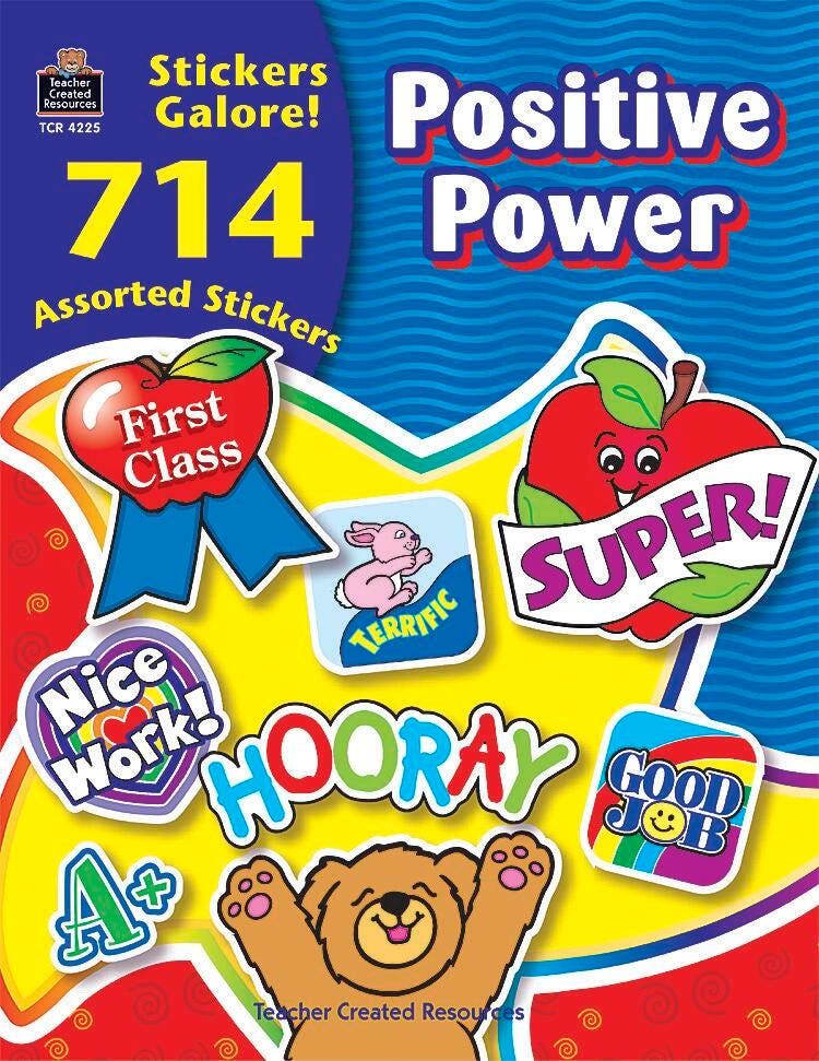 BOOK POSITIVE POWER STICKER BOOK SET OF 714