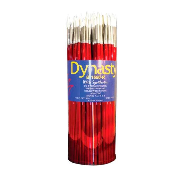 BRUSH DYNASTY B-1550 ROUNDS CANISTER SET OF 60