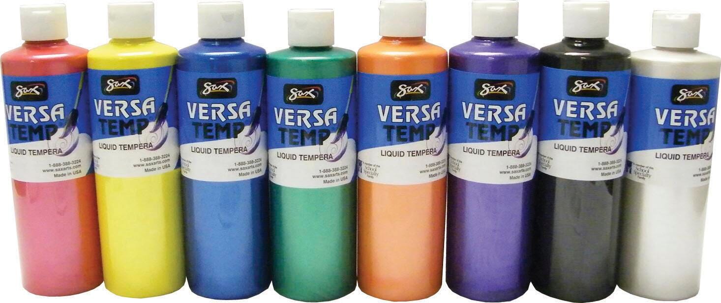 PAINT TEMPERA HB SAX VERSATEMP PINT ASST PEARLS SET OF 8