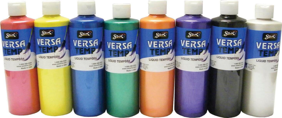 PAINT TEMPERA HB SAX VERSATEMP PINT ASST PEARLS SET OF 8