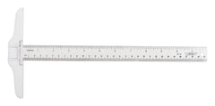 T-SQUARE PLASTIC 12 IN CLEAR