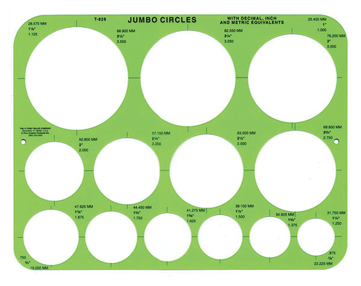 TEMPLATE 13 CIRCLES WESTCOTT