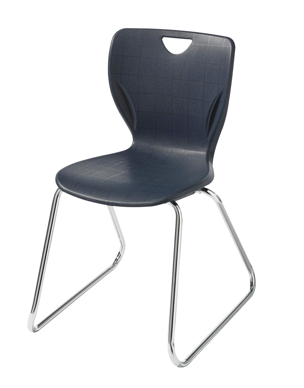 CHAIR - CLASSROOM SELECT - CONTEMPORARY SLED BASE CHAIR - 18 IN - SPECIFY SEAT AND BACK COLOR - CHROME