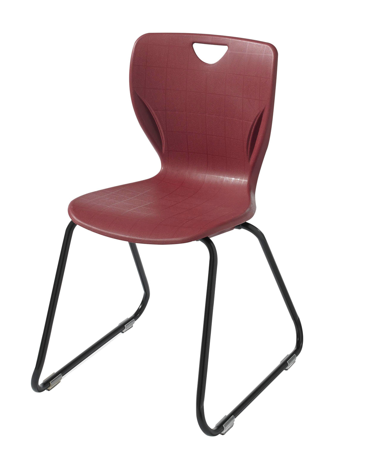 CHAIR - CLASSROOM SELECT - CONTEMPORARY SLED BASE CHAIR - 16 IN - SPECIFY SEAT AND BACK COLOR - BLACK