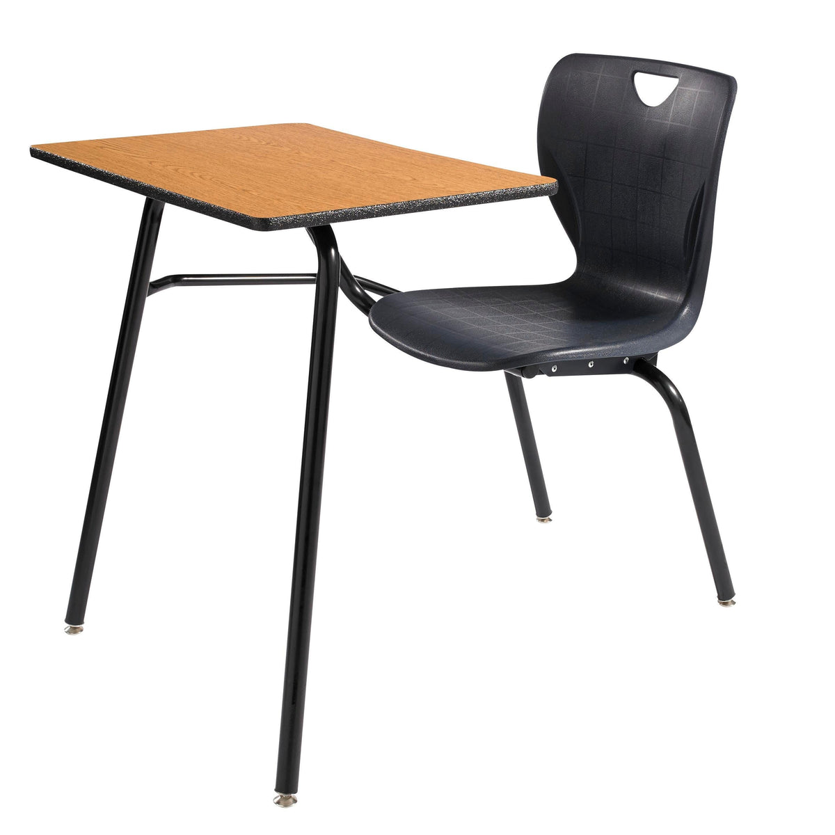 DESK - CLASSROOM SELECT - CONTEMPORARY 4-LEG COMBO - 18 IN A+ - 18 X 24 IN - LAMINATE - LOCKEDGE - BLACK - SPECIFY SEAT AND BACK COLOR - SPECIFY TOP COLOR - SPECIFY EDGE COLOR