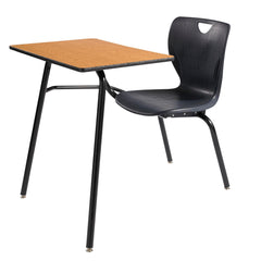 DESK - CLASSROOM SELECT - CONTEMPORARY 4-LEG COMBO - 18 IN A+ - 20 X 26 IN - LAMINATE - LOCKEDGE - BLACK - SPECIFY SEAT AND BACK COLOR - SPECIFY TOP COLOR - SPECIFY EDGE COLOR