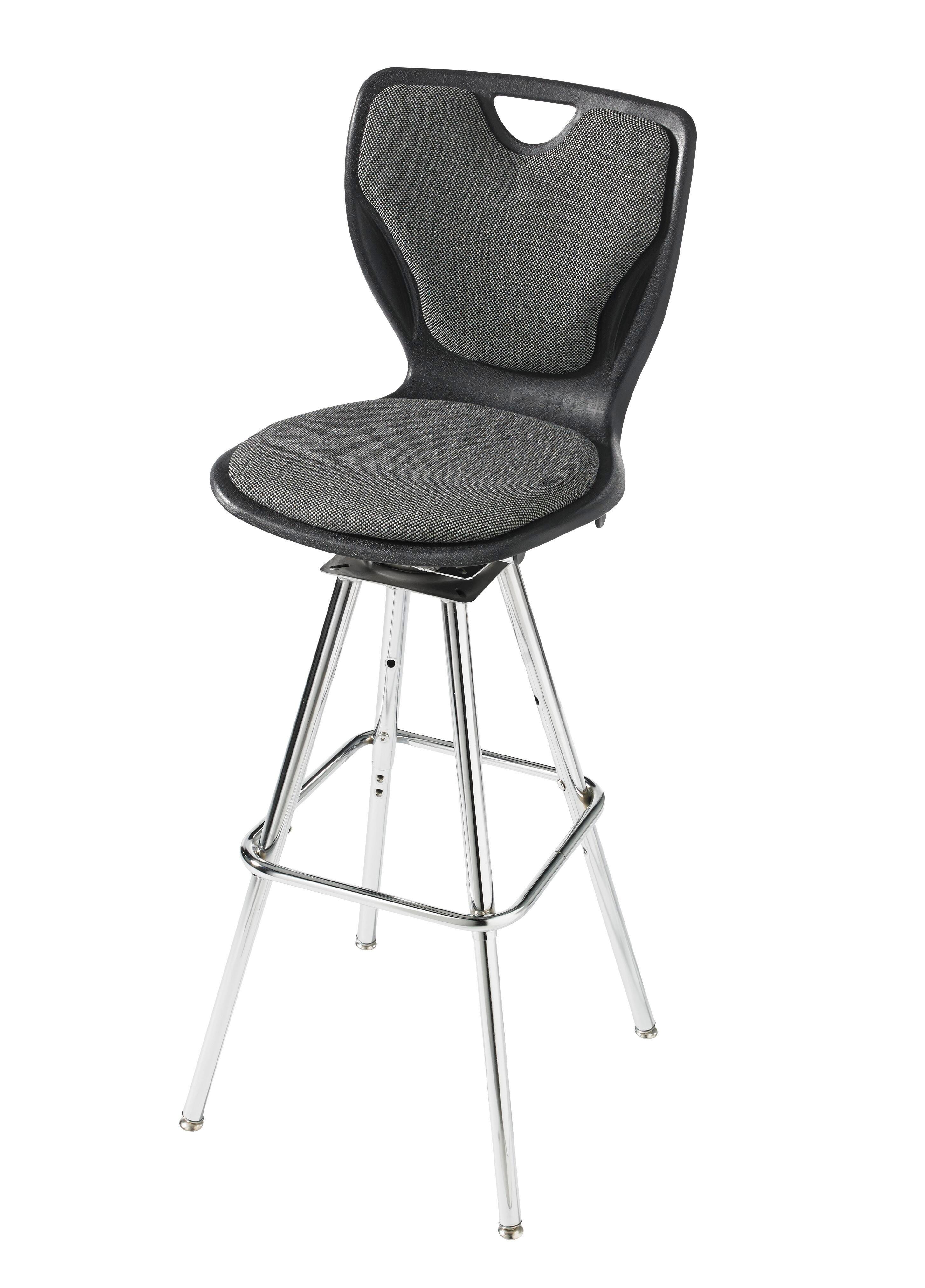 STOOL - CLASSROOM SELECT - CONTEMPORARY SWIVEL - PADDED SEAT - A+ SHELL - SPECIFY SEAT AND BACK COLOR - SPECIFY FABRIC COLOR