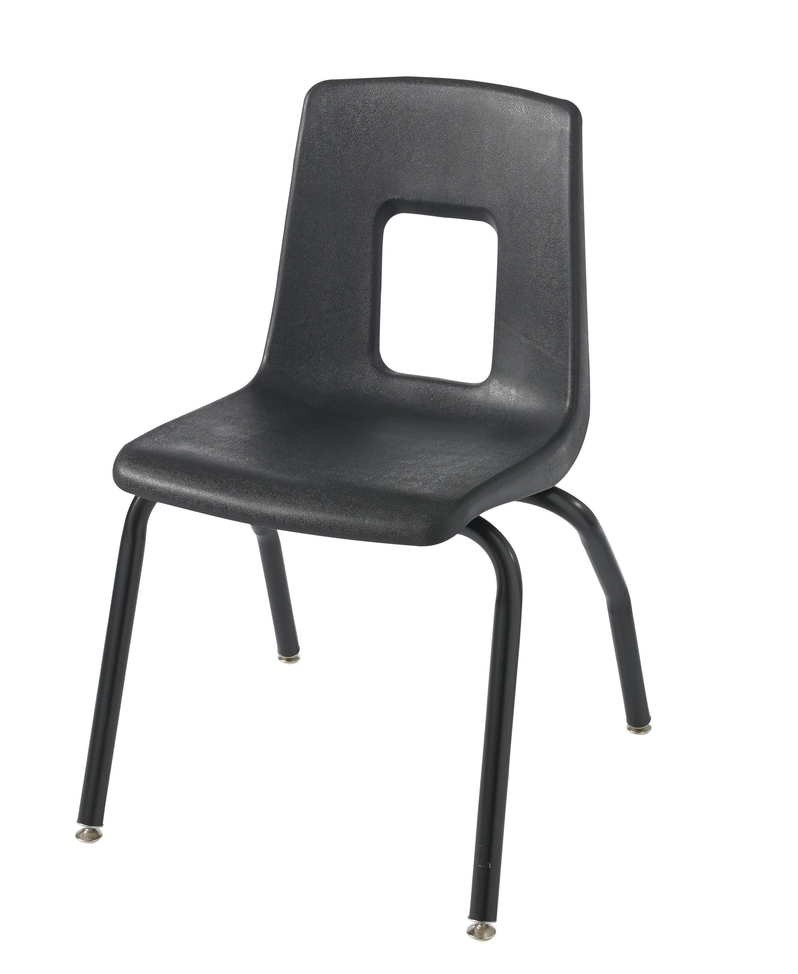 CHAIR - CLASSROOM SELECT - TRADITIONAL MUSIC CHAIR - 18-1/2 IN A+ - SPECIFY SEAT AND BACK COLOR - BLACK - SPECIFY GLIDE TYPE