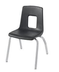 CHAIR - CLASSROOM SELECT - TRADITIONAL MUSIC CHAIR - 17-1/2 IN - SPECIFY SEAT AND BACK COLOR - CHROME - SPECIFY GLIDE TYPE