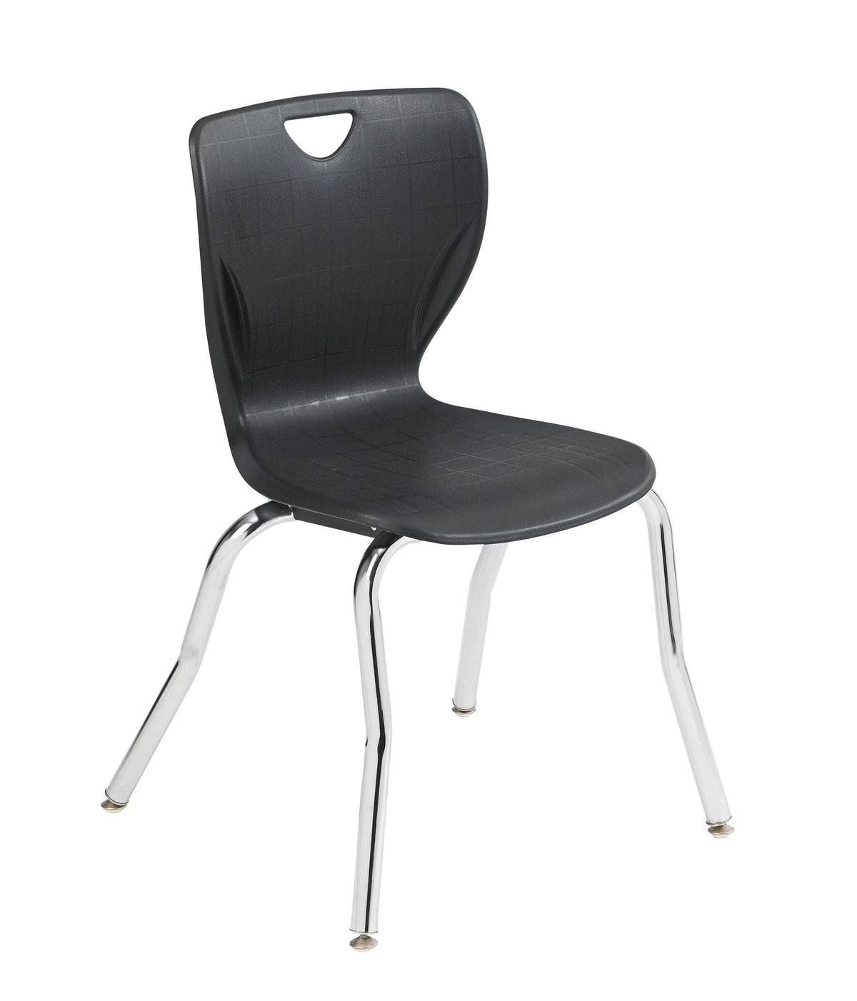 CHAIR - CLASSROOM SELECT - CONTEMPORARY MUSIC CHAIR - 18 IN A+ - SPECIFY SEAT AND BACK COLOR - CHROME - SPECIFY GLIDE TYPE