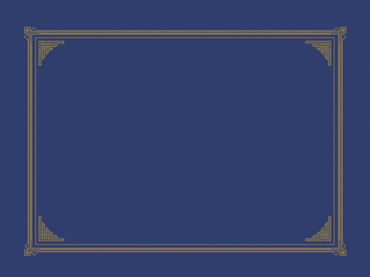 DOCUMENT COVER LINEN TEXTURE - 9-3/4 X 12-1/2 IN -NAVY - PACK OF 6