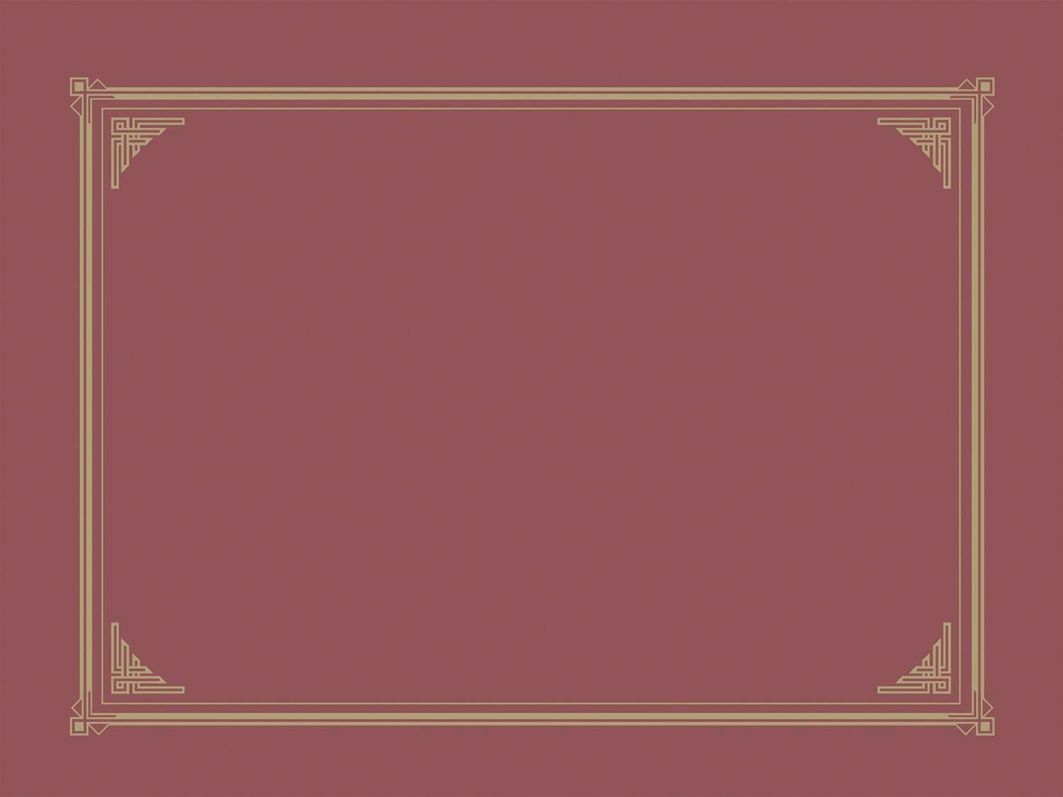 DOCUMENT COVER LINEN TEXTURE - 9-3/4 X 12-1/2 IN - BURGUNDY - PACK OF 6