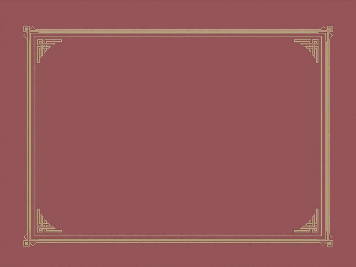 DOCUMENT COVER LINEN TEXTURE - 9-3/4 X 12-1/2 IN - BURGUNDY - PACK OF 6