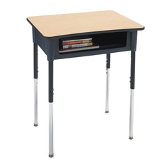 DESK - CLASSROOM SELECT - CONTEMPORARY OPEN FRONT DESK - 20 X 26 IN A+ - LAMINATE - SPECIFY TOP COLOR - LOCKEDGE - SPECIFY EDGE COLOR - SPECIFY BOOKBOX COLOR