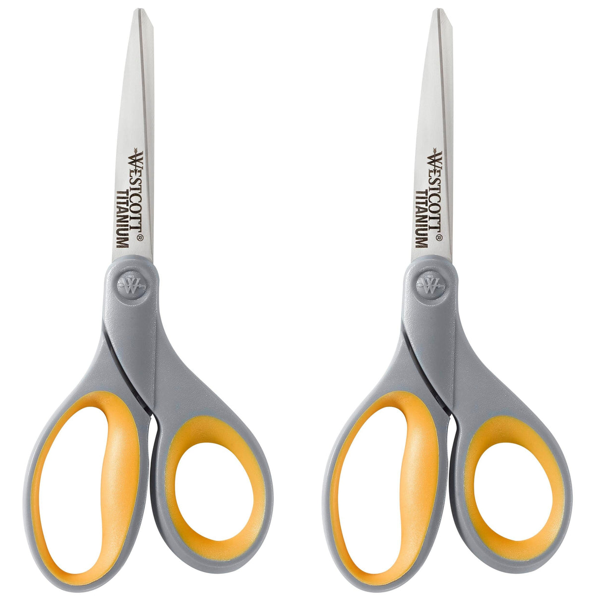 SCISSORS WESTCOTT TITANIUM 8 IN STRAIGHT PACK OF 2
