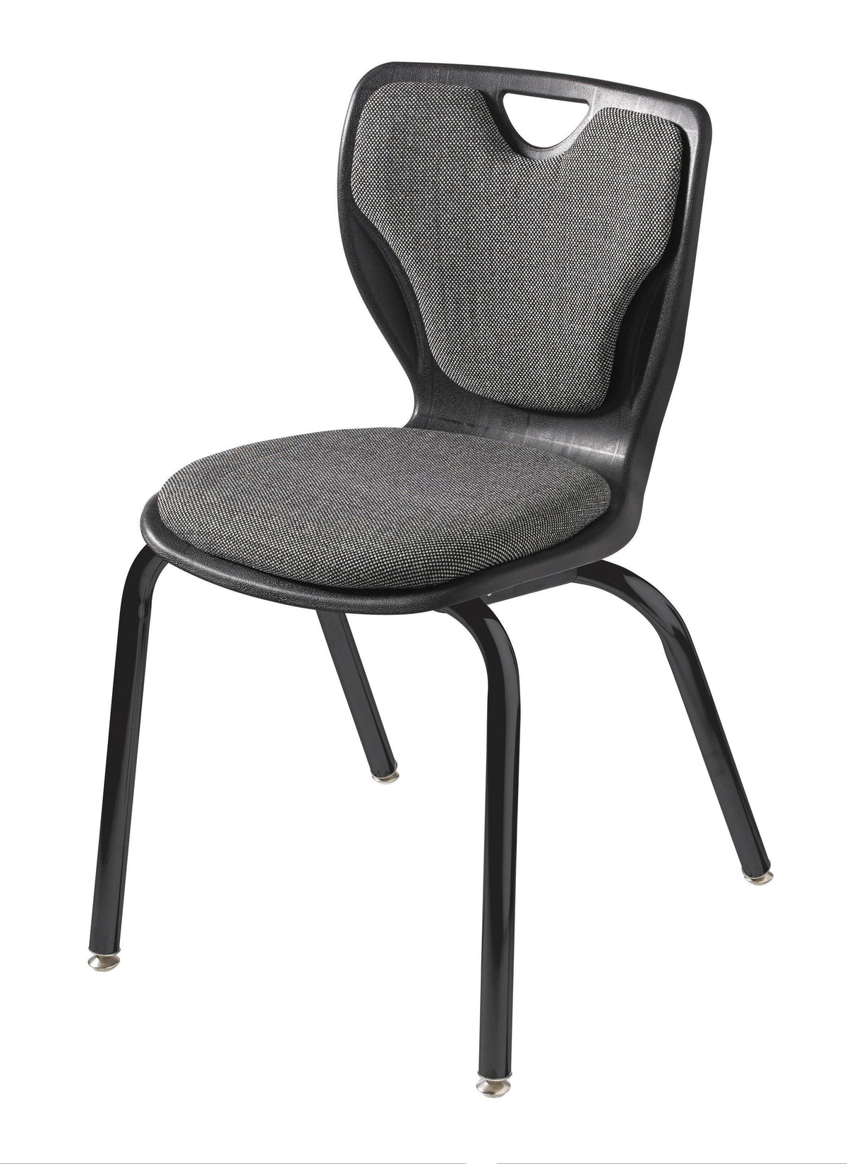 CHAIR - CLASSROOM SELECT - CONTEMPORARY 4-LEG - PADDED SEAT AND BACK - 20 IN A+ - SPECIFY SEAT AND BACK COLOR - SPECIFY FABRIC COLOR - SPECIFY FRAME COLOR - GLIDE - SPECIFY GLIDE TYPE - POWDERCOAT