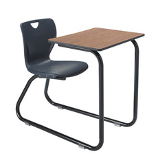 DESK - CLASSROOM SELECT - CONTEMPORARY SLED BASE COMBO - 18 IN A+ - 20 X 26 IN - LAMINATE - LOCKEDGE - BLACK - SPECIFY SEAT AND BACK COLOR - SPECIFY TOP COLOR - SPECIFY EDGE COLOR